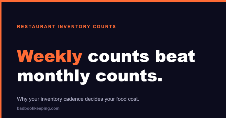 Restaurant inventory counts showing why weekly counts beat monthly counts
